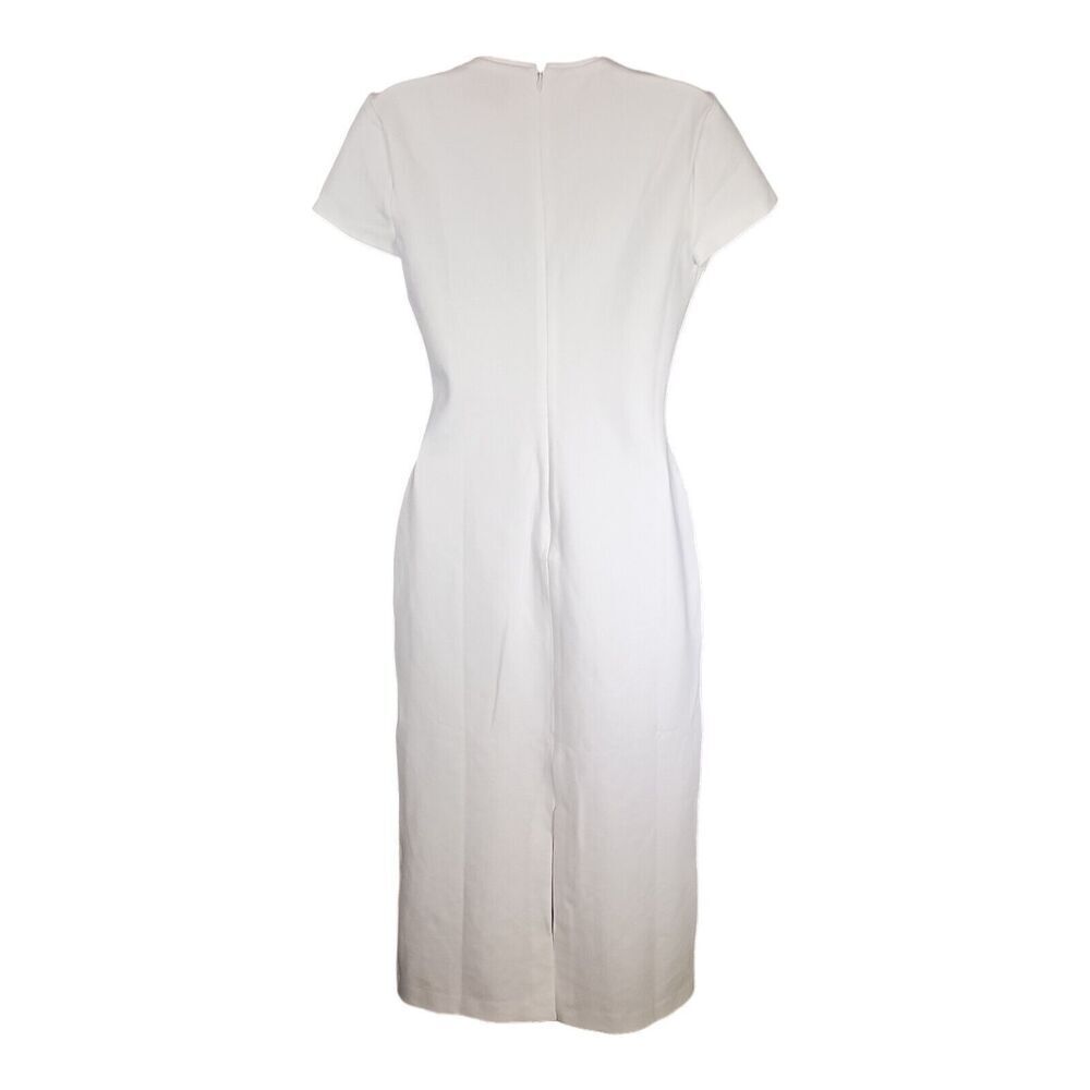 Reformation Dress Bodycon Long Maxi Short Sleeve White Women's 6 - Picture 3 of 6